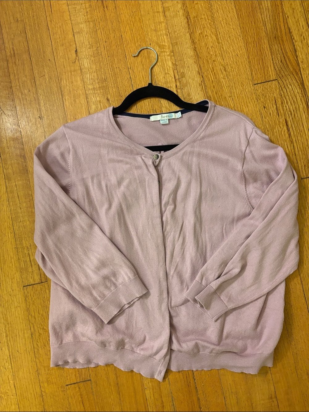 Boden Dusty Pink Women's Cardigan (3/4 sleeve)